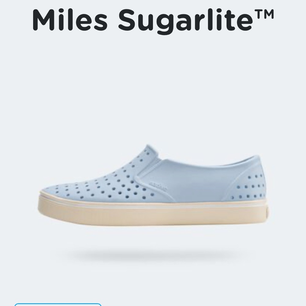 Native Slip-On Shoes - Blue and Beige